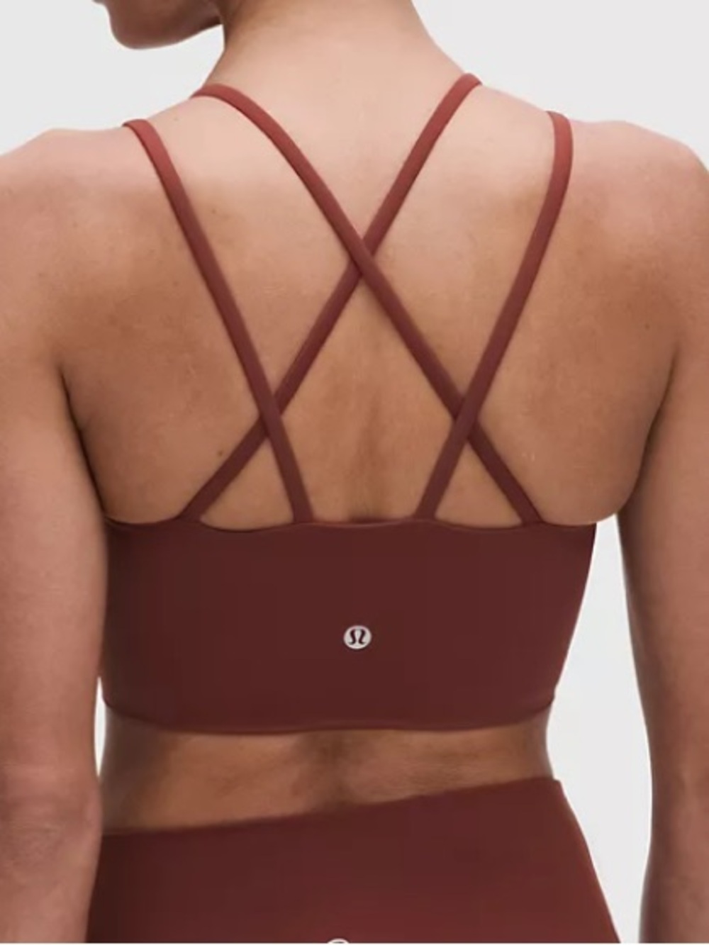 Lululemon Like a Cloud ribbed Longline Bra Earthy Rust/Ancient Copper 10